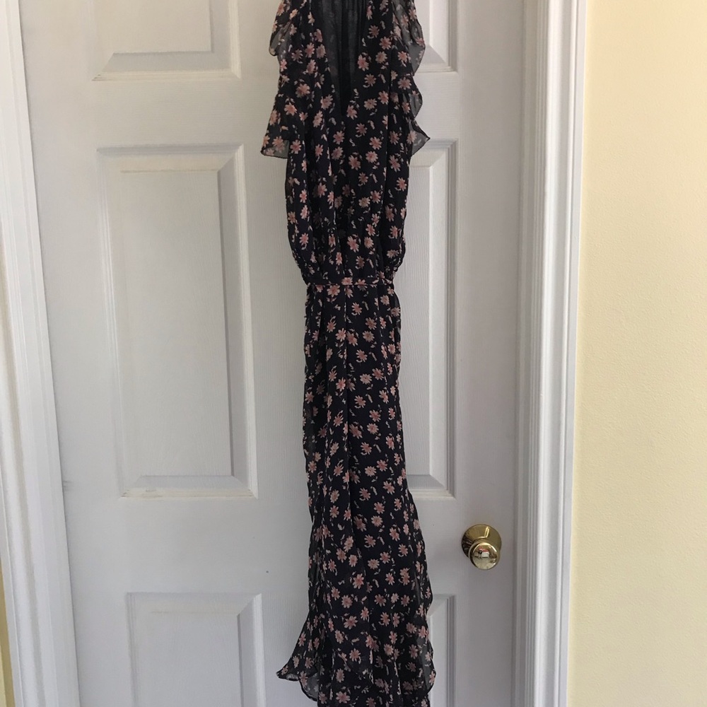 HOST PICK  🎊🎉JOIE Jael Floral-print Silk Jumpsuit In Midnight NWT Size Small - Picture 6 of 12